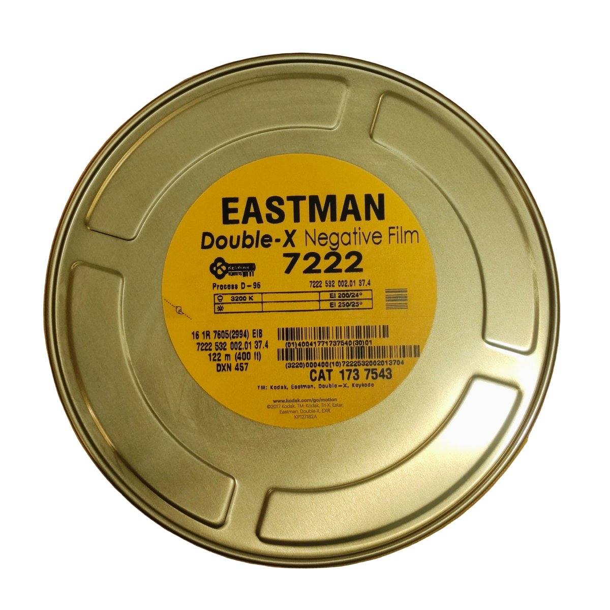16 mm (122 m) – Eastman Double-X B&W 7222